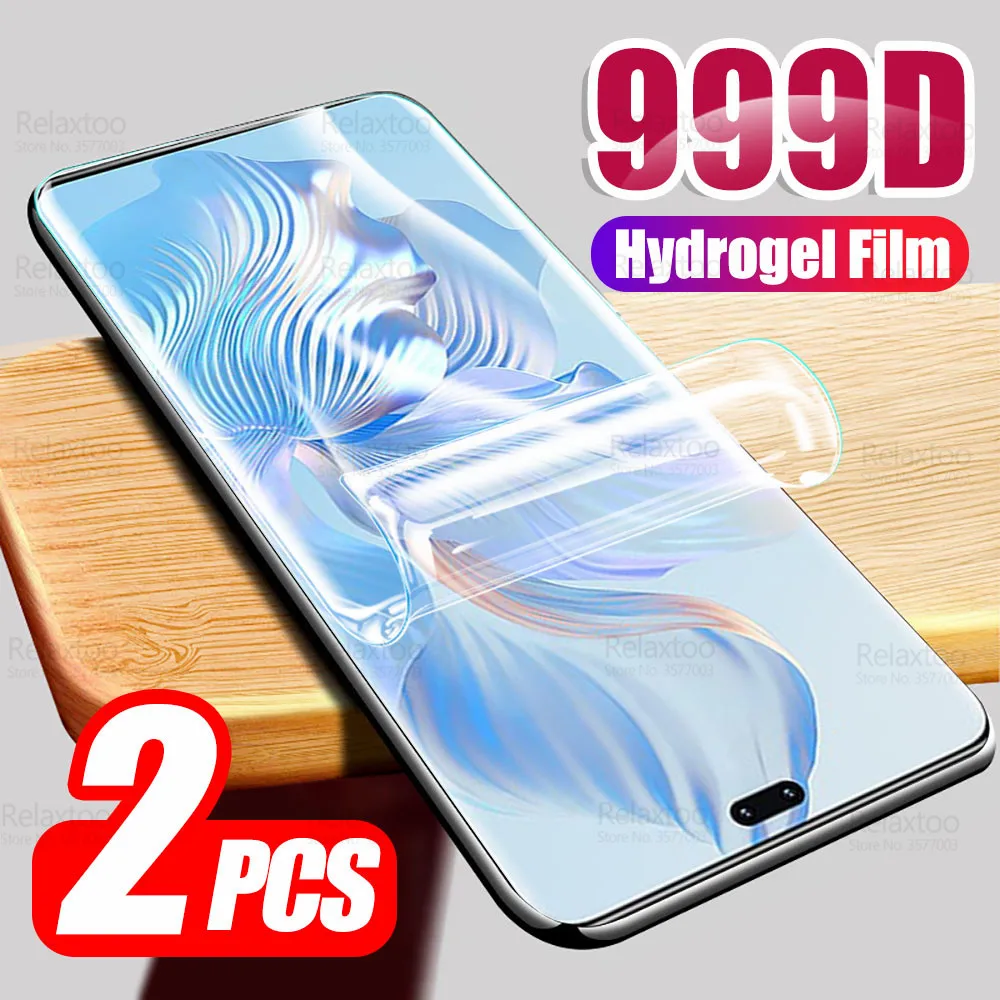 

Для Honor 80 Pro Гидрогелевая пленка 2 шт. 999D изогнутая мягкая пленка Honr Hnor Xonor 80Pro 80SE на Honor 80 SE фотопленка не стекло