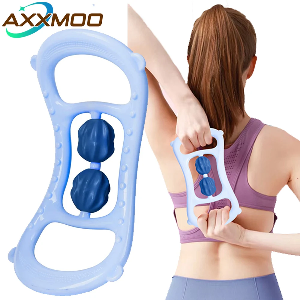 1 шт. ручные массажеры для спины роликовый массажер с триггерами йоги фитнеса