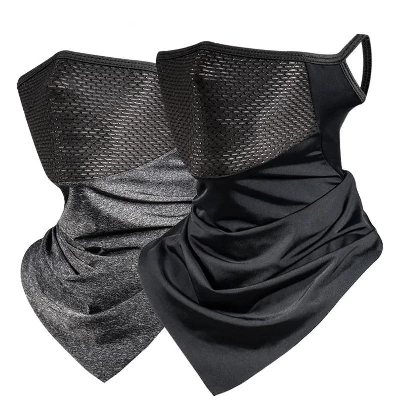 

Дышащая сетчатая велосипедная полумаска, подвесная Балаклава с ушами, велосипедный шарф, летний спортивный чехол для лица для езды на мотоц...