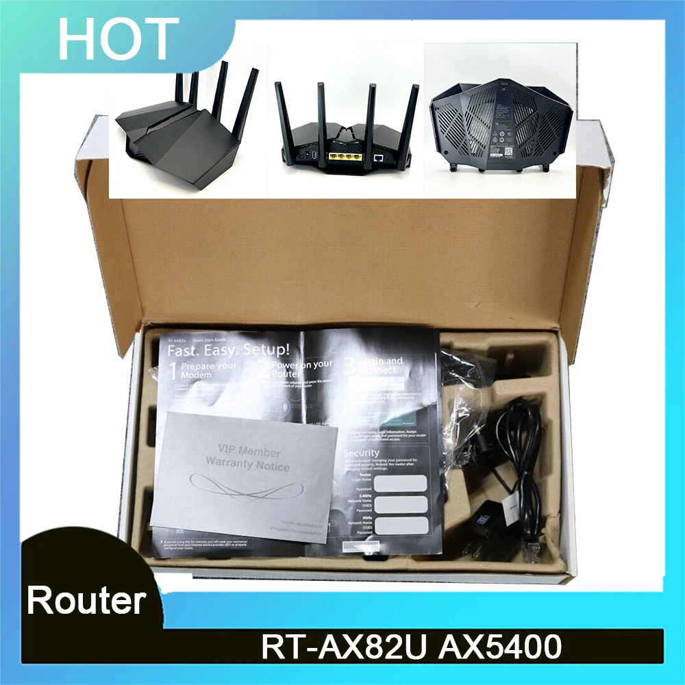 

For Asus RT-AX82U AX5400 Dual Band WiFi 6 ROG Gaming Router MU-MIMO Game Acceleration Mesh WiFi
