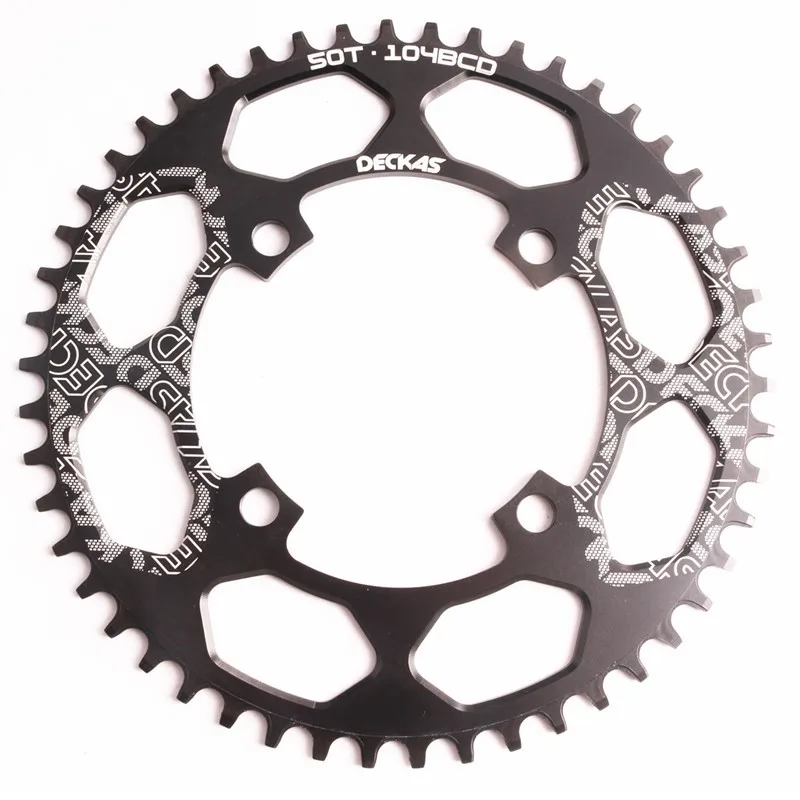 DECKAS Round 104BCD 40/42/44/46/48/50/52 T Getande горный велосипед Wiel MTB Bike для 8-12 скоростных кренкета |