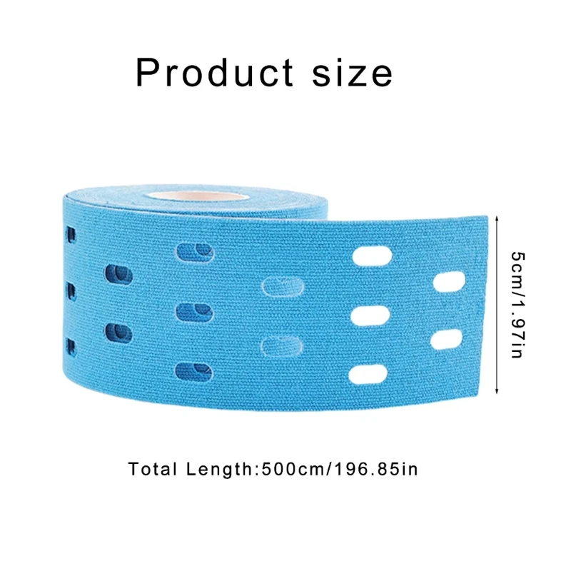 Перфорированная кинезиологическая лента Y1UB протектор колена дышащий эластичный