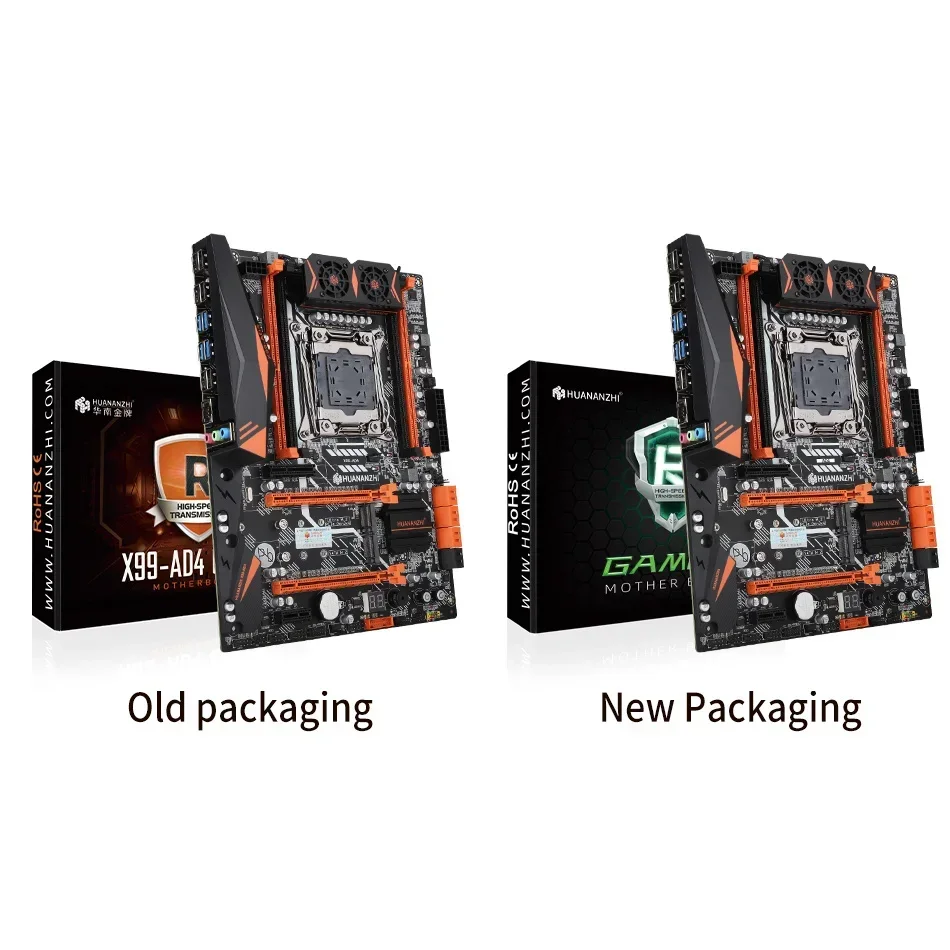 Материнская плата HUANANZHI X99 AD4 LGA 2011-3 XEON поддерживает Intel E5 2640 2666 2670 2678 2696 V3 V4 DDR4 RECC