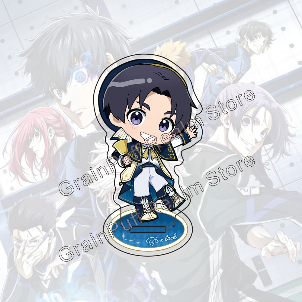 Фото Акриловая фигурка Blue Lock Standee Chibi Q Version Opera Theme Isagi Bachira Nagi Rin, двусторонняя фигурка, все персонажи, декор для стола, подарок №3
