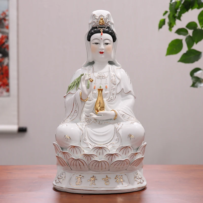 Статуэтка Будды GUAN YIN PU SA 5A хорошего цвета домашний алтарь магазин поклонение