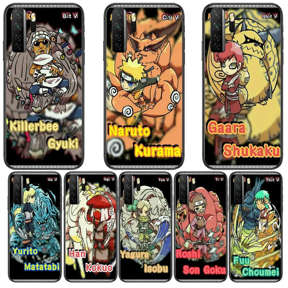 

Naruto Bijuu Black Soft Cover The Pooh For Huawei Nova 8 7 6 SE 5T 7i 5i 5Z 5 4 4E 3 3i 3E 2i Pro Phone Case cases