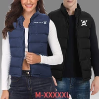 unisex warm waistcoat autumn winter thick stand collar vest solid color sleeveless jacket veste homme