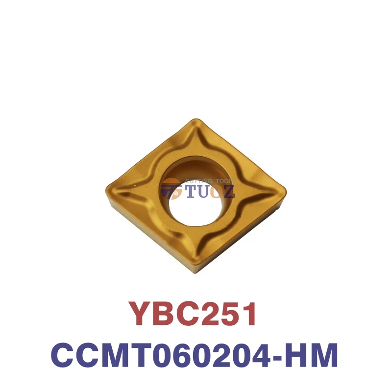 

Original CCMT060204-HM YBC251 CCMT 060204 HM 0602 CNC Carbide Insert Lnternal Turning Tools