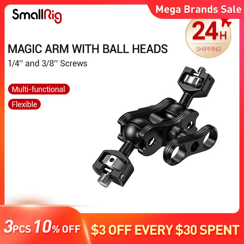 Магический кронштейн SmallRig для цифровой зеркальной камеры с двойной шаровой