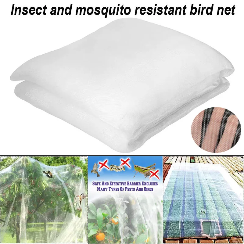 

60 mesh insect netting for garden plants and fruits to cover vegetable and flower care protection against birds and mosquitoes