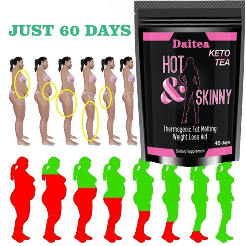 

Daitea Slimming Detox Product Healthy Loss weight Tea bag Fat Burning Reduce Bloating Increase Metabolism Boost Immune System