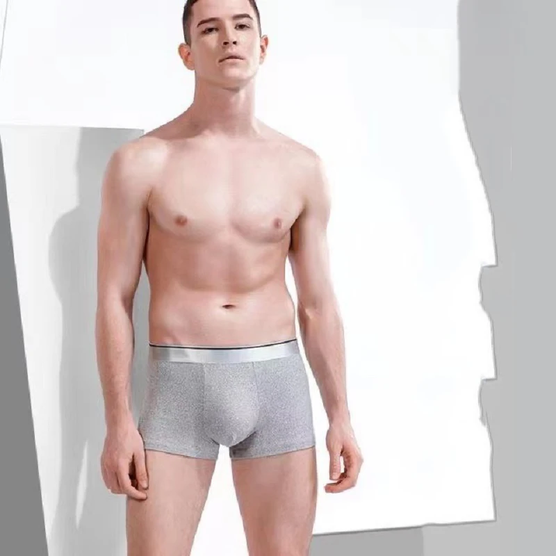 8pcs/Lot Men'S Underwear Boxer Shorts Sports Breathable Plus Size Four Corners Underpants Quality Antibacterial Panties