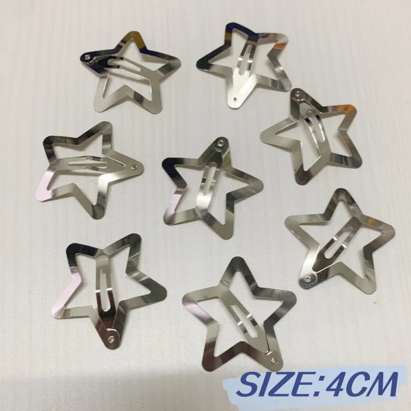 Заколка для волос с острыми звездочками 10 шт