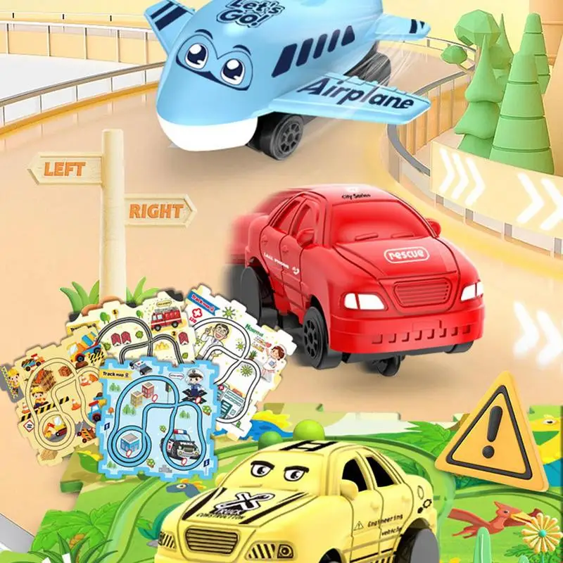 

Игрушечный автомобиль, трек, интерактивный и обучающий гоночный трек, модель, подарок на Рождество, день рождения, автомобильные игрушки для дошкольников