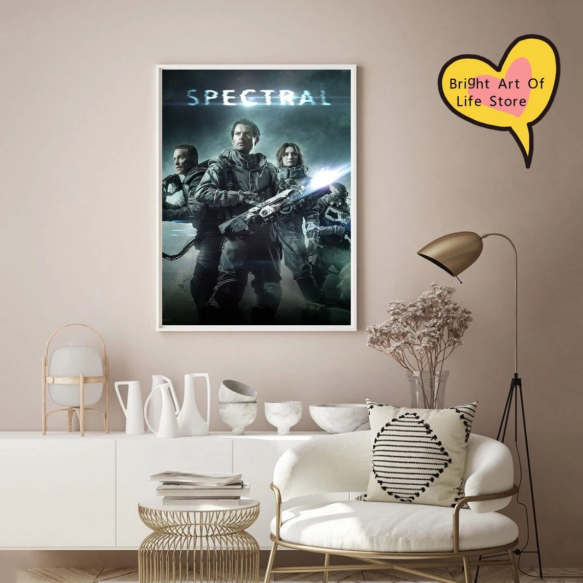 Спектральный (2016) фильм плакат Обложка фото печать холст настенное искусство