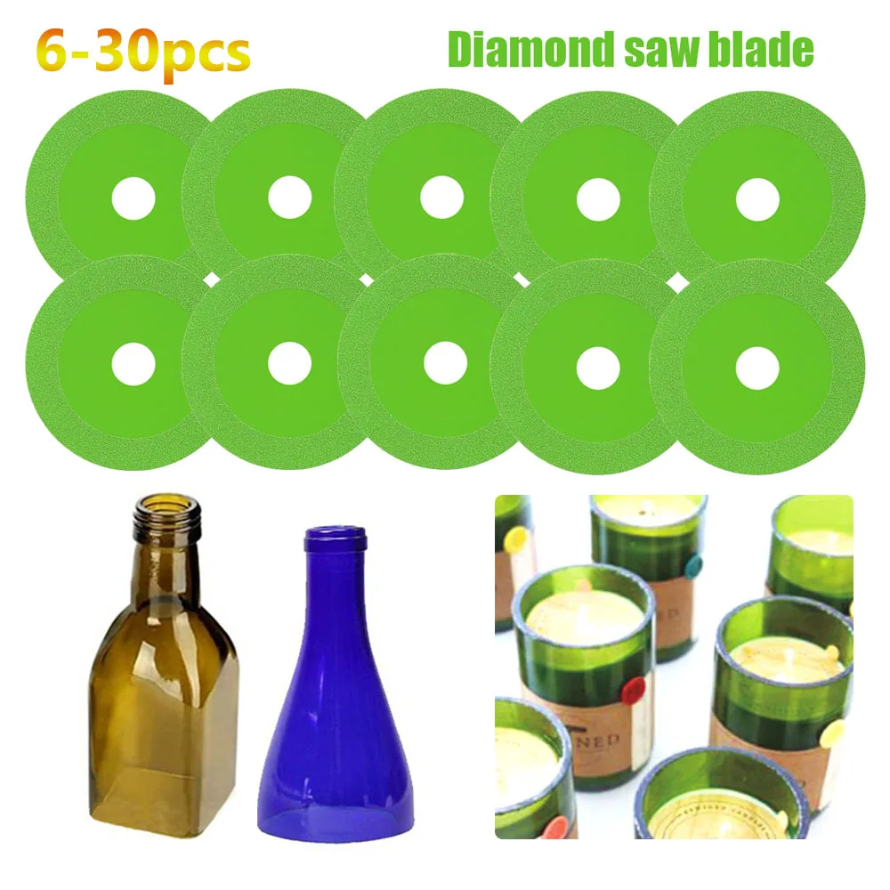 

8-30pcs Glass Cutting Disc Diamond Cutting Blade Tile Jade Crystal Ceramics Polishing Grinding Chamfering Cutting Tools
