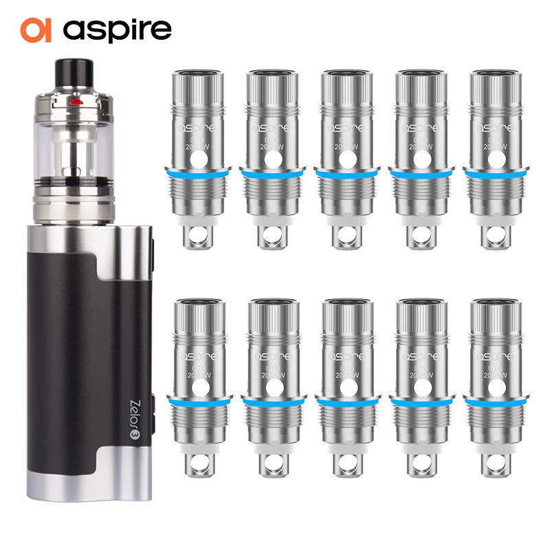 Electronic Cigarette Aspire Zelos 3 Kit Plus 10PCS Nautilus 2S MeshCoil 0.7Ω E-Cigarette Vape Mod E Smoke Device Nautilus 3 Tank