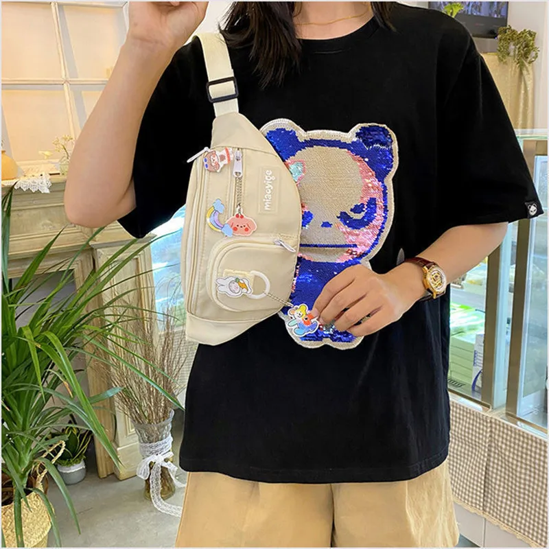 

Женская Холщовая Сумка на плечо в стиле Харадзюку