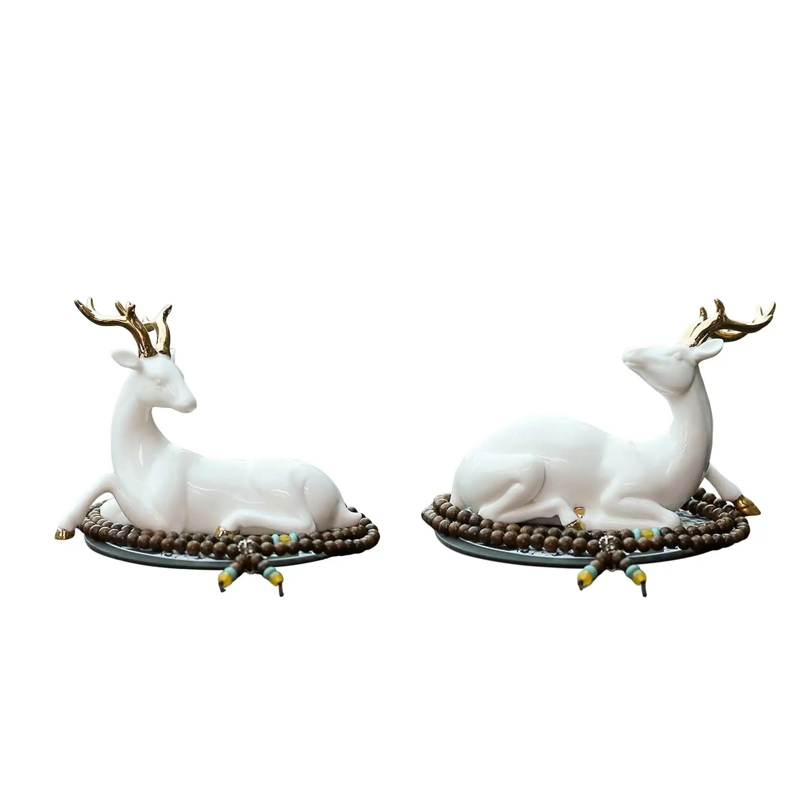 

Porcelain Moose Statues Reindeer Sculpture Decorations Artwork Decorative Deer