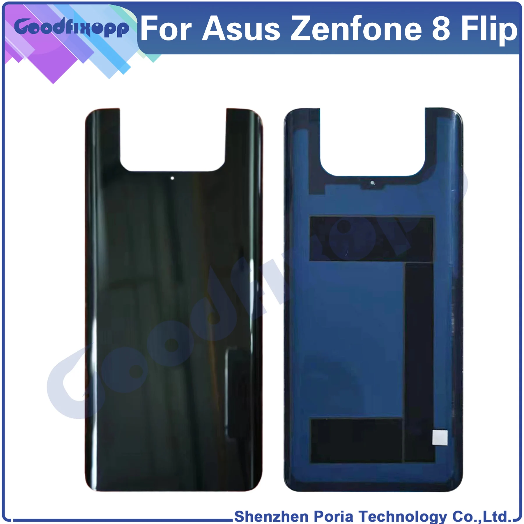 

Для Asus Zenfone 8 Flip ZS672KS I004D задняя крышка корпуса аккумулятора задняя крышка Запасные части