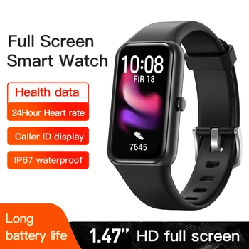 Smart Bracelet C11 Full Touch 1.47 Inch HD Sport Fitness Tracker Band Heart Rate Blood Pressure Sleep Monitor for Android IOS