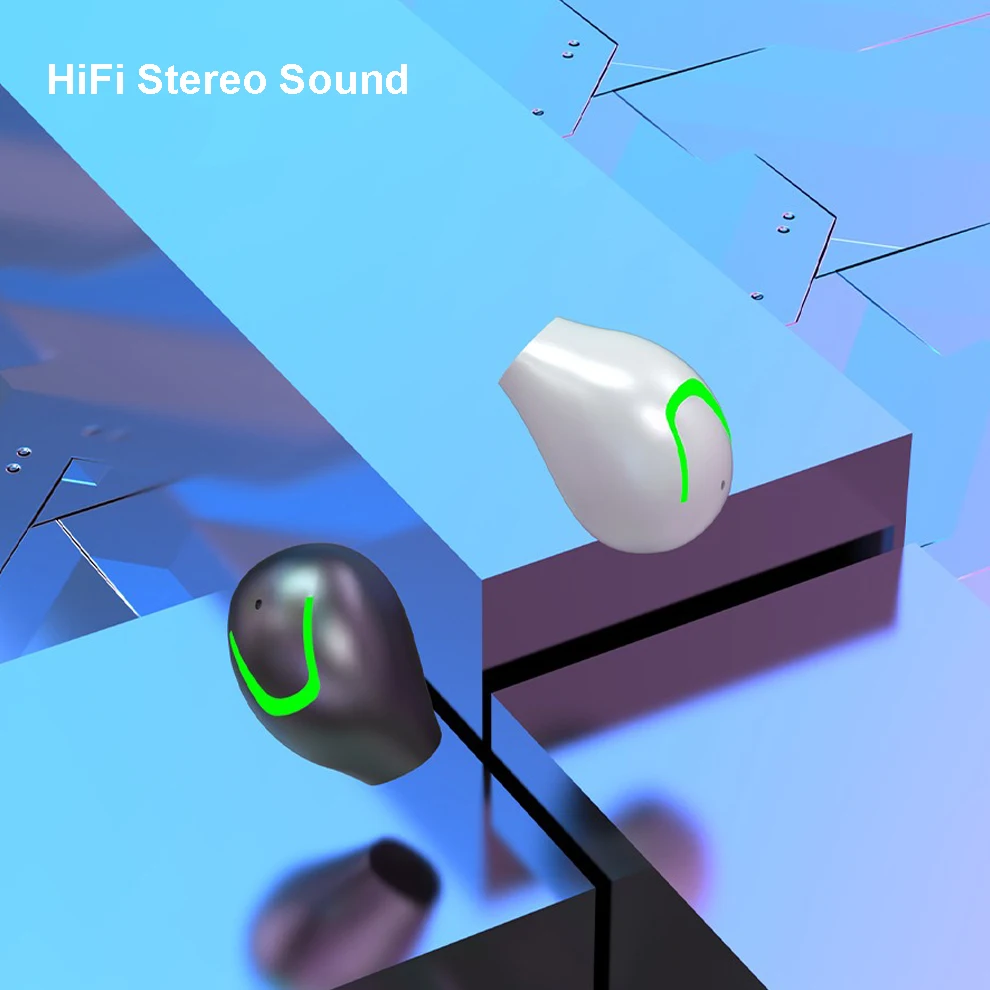 Фото Наушники KEBIDUMEI In-ear Bluetooth 5.3, миниатюрные невидимые беспроводные наушники TWS, HiFi стерео, с шумоподавлением. №5