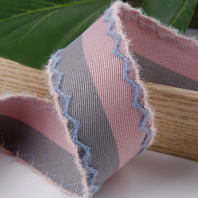 Плетеная саржевая лента с волнистыми краями 10 ярдов 25 мм 40 материалы ручной