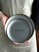 creative nordic stainless steel gray metal plate modern mnimalist design soft decoration decoration net red souvenir