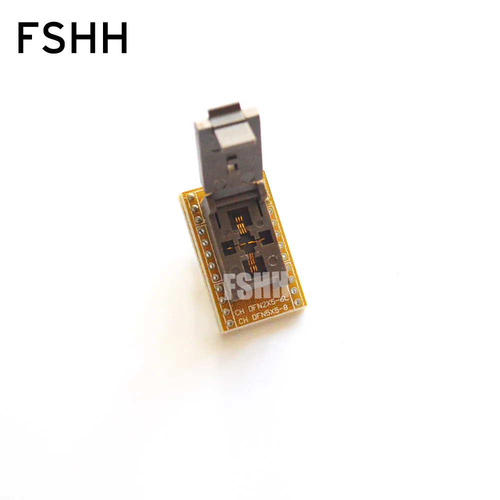 QFN8 WSON8 DFN8 MLF8 to DIP8 programmer adapter Test Socket Pitch=0.5mm Size=2x5mm