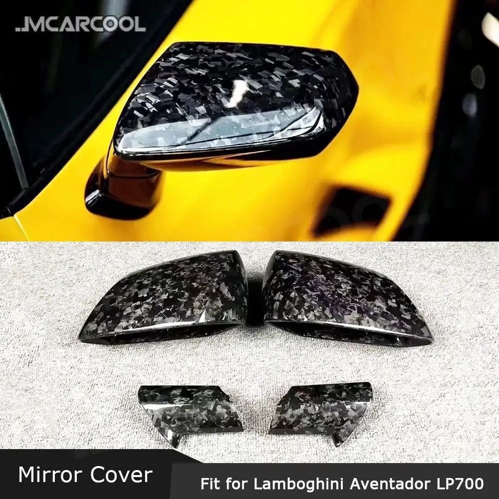 

Dry Carbon Fiber Rearview Mirror Cover Car Accessorise For Lamborghini Aventador LP700 LP720 2011-2016