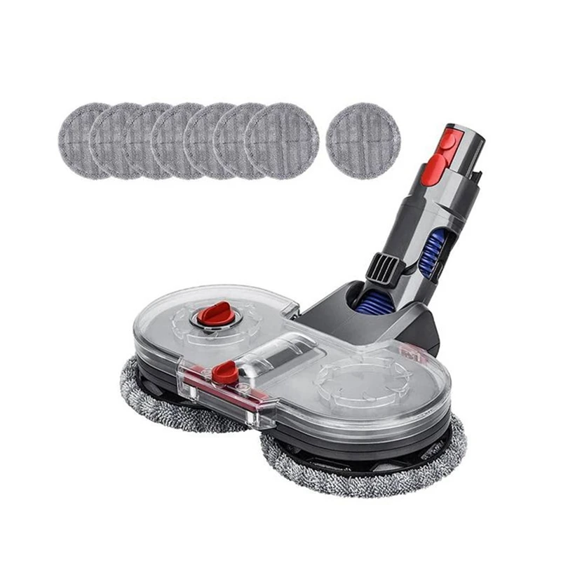 

Hot TOD-Mop Attachment For Dyson V7 V8 V10 V11vacuum Cleaner, Electric Floor Mop With Removable Water Tank And 8 Washable Mops