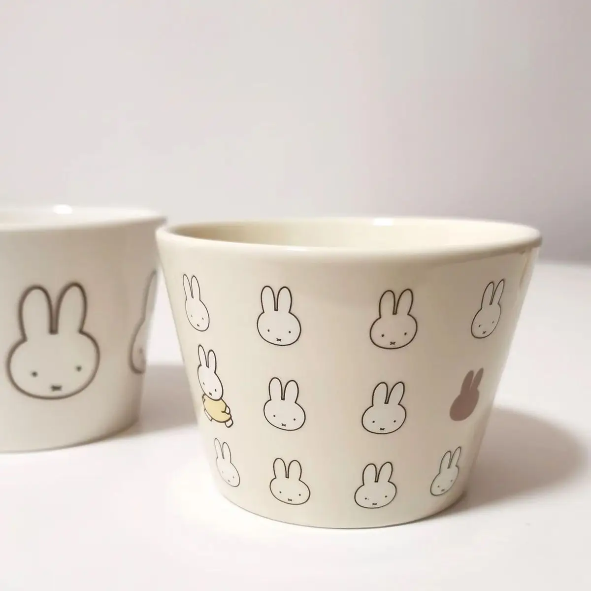 Kawaii Miffy мультяшный дизайн широкая кружка с молоком и кофе керамическая