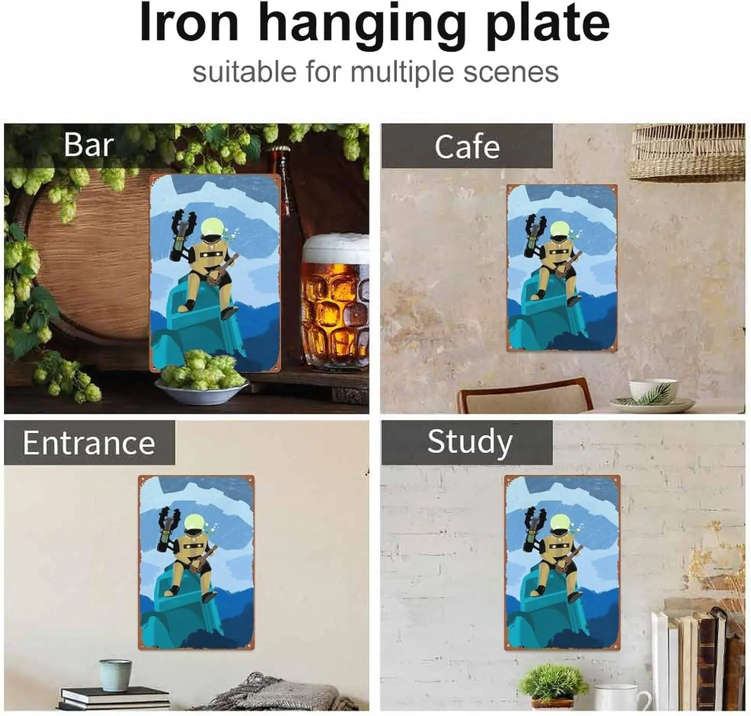 Плакат Rsk of Rn 2 Gme Metl Sgn Tn Retro Wll для дома улицы груди бродяга клуба