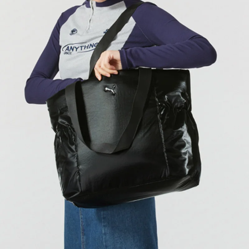 Фото Рюкзак Puma Black Daily School Backpack с регулируемыми лямками, легкий, прочный, вместительный, минималистичный, повседневный, спортивный, городской рюкзак №4
