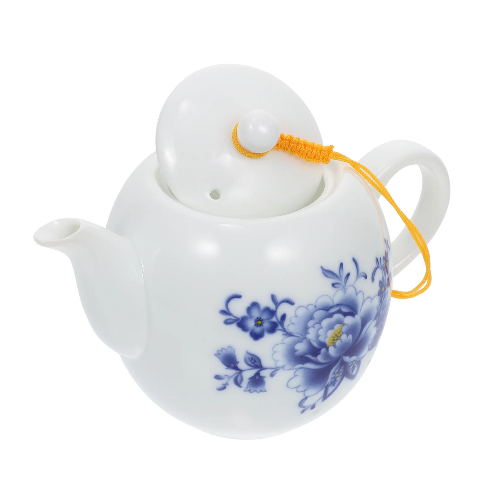 

Ceramic Teapot Simple Heat Resistant Teaware Decor Table Holder Asian Home Accessory Enamel Creative Kettle Household