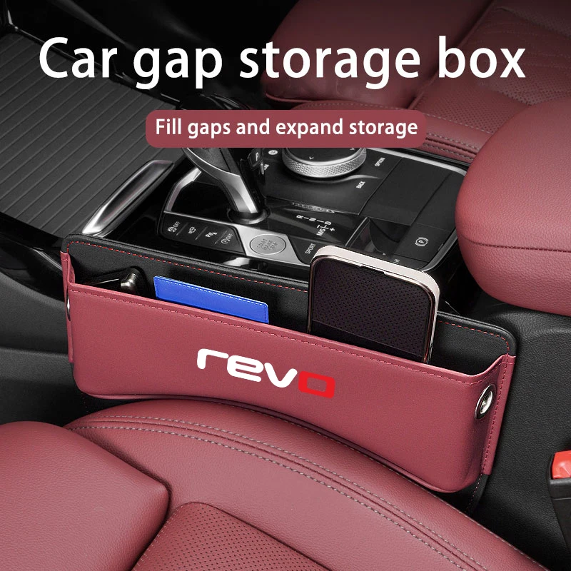 Gti Passat Car Seat Gap Organizer Leather Auto Console Side Crevice Storage Box Interior Accessories