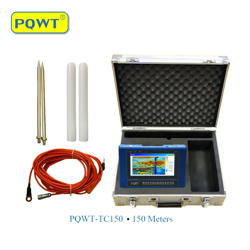 głosem PQWT TC300 Geophysics Survey Equipment 300m Borehole Detektor wody Maszyna do wykrywania podziemnego