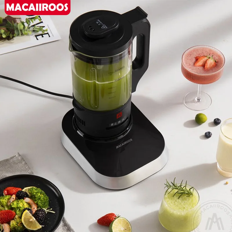 Macaiiroos 1750ML Blender 220V Electric Food Processor High Speed Stirring Baby Food Mixer Touch Panel Fish Soup Soymilk Machine