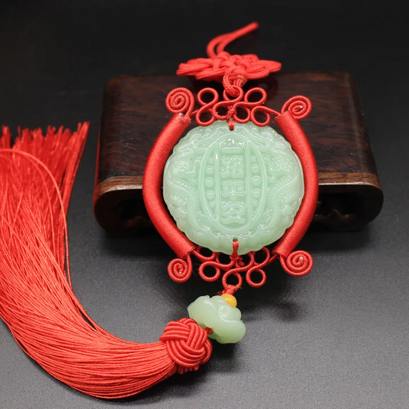Новый автомобильный кулон зеленый нефрит Будда христианские религиозные