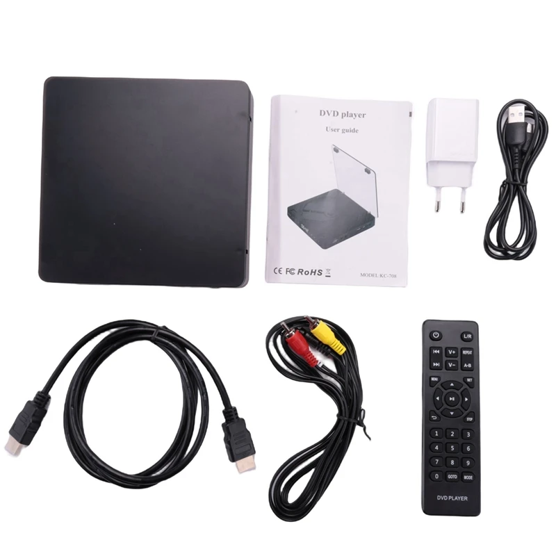 

Портативный DVD/VCD плеер Hifi стерео колонки 1080P многофункциональный мини Cd плеер Walkman Аудио Видео плеер-ЕС разъем