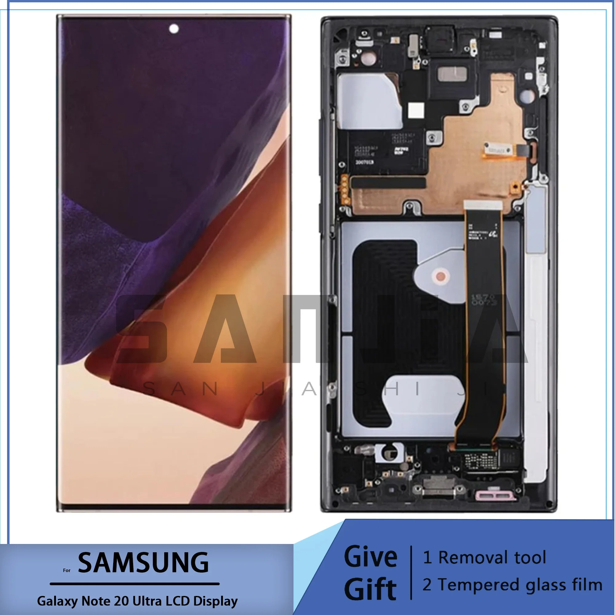 

6,9 ''Оригинальный Новый ЖК-дисплей для Samsung Galaxy Note 20 Ultra ЖК-дисплей сенсорный экран дигитайзер для Samsung Note20U