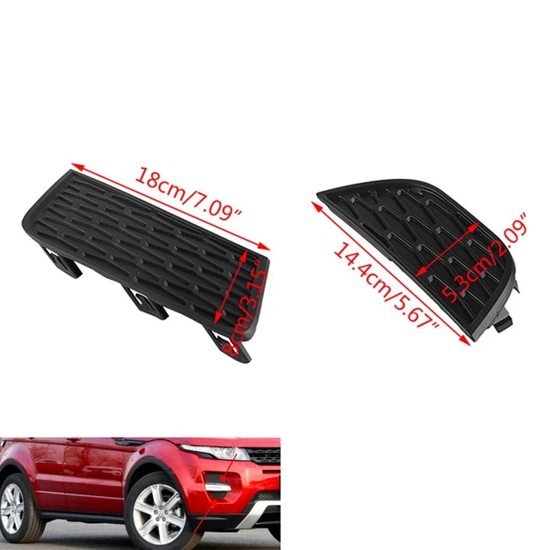 

2PCS Right Front Fog Light Lamp Cover Frame Bezel Fit For Land Range Rover Evoque 2011-2015