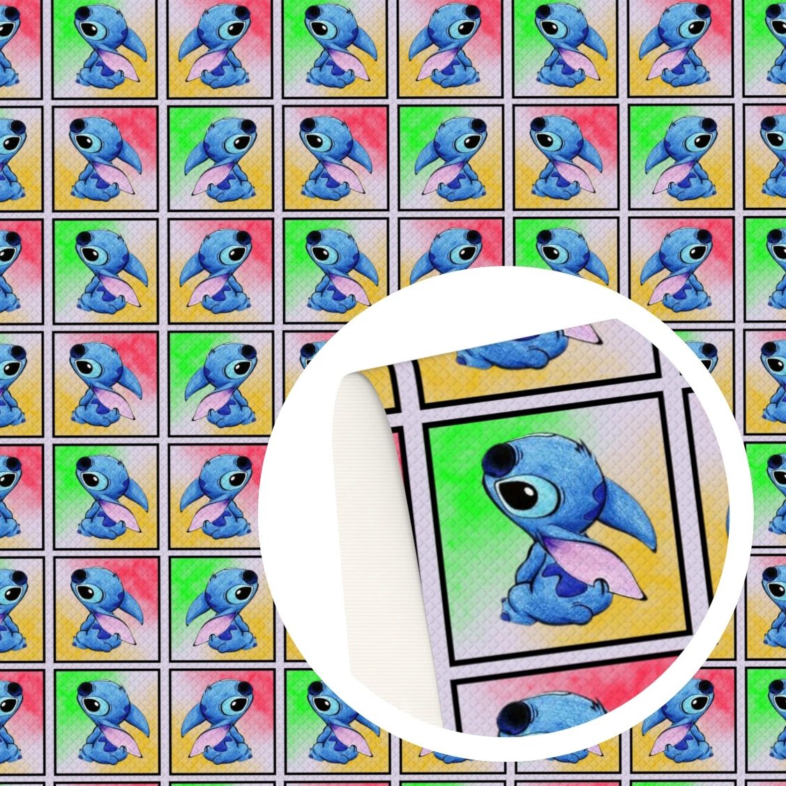 Распродажа ткань из хлопка с принтом Лило и Ститч Disney для шитья квилтинга