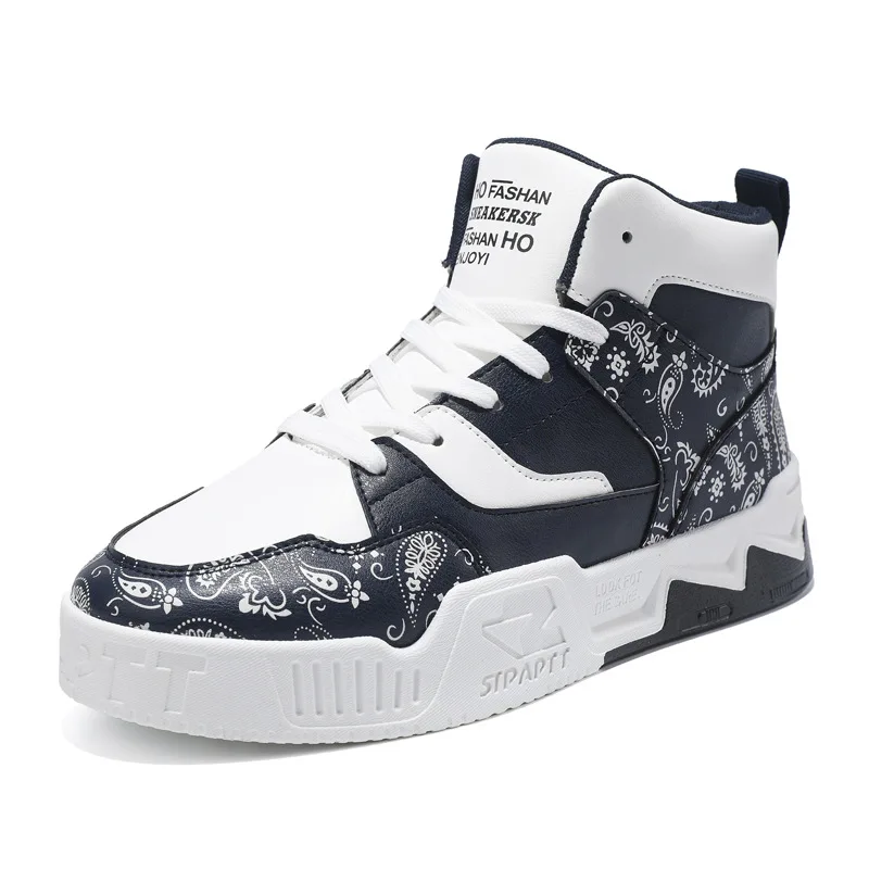 

2022 New arrival Fashion Platform High Top Sneakers Men Ankle Autumn Leisure Boots Short Boots Male Comfortable Shoes