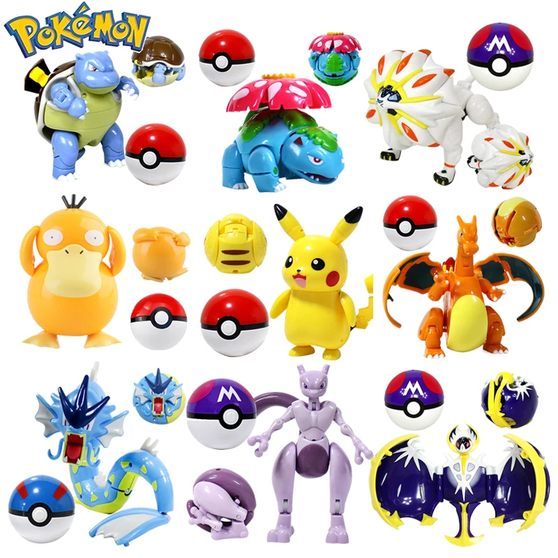 

Pokemon Figures Cartoon Pet Elf Ball Pokeball Lot Creative Model Anime Toy Master Ball Pocket Pokemoning Ball Christmas Gift