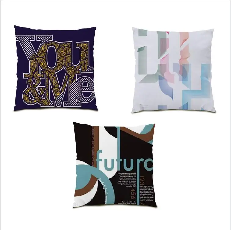 Диваны для гостиной, художественное украшение для дивана, домашний декор, удобные наволочки с надписью, 45x45 E1182