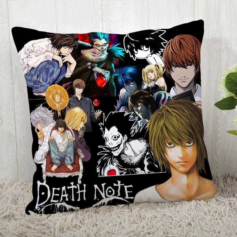 

Наволочка на подушку «Death Note», Наволочка на подушку на заказ, современный домашний декоративный Чехол на подушку для гостиной, 40x40 см, 45x45 см