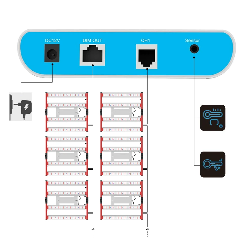 Умные лампы AGLEX для выращивания растений с дистанционным управлением Wi-Fi