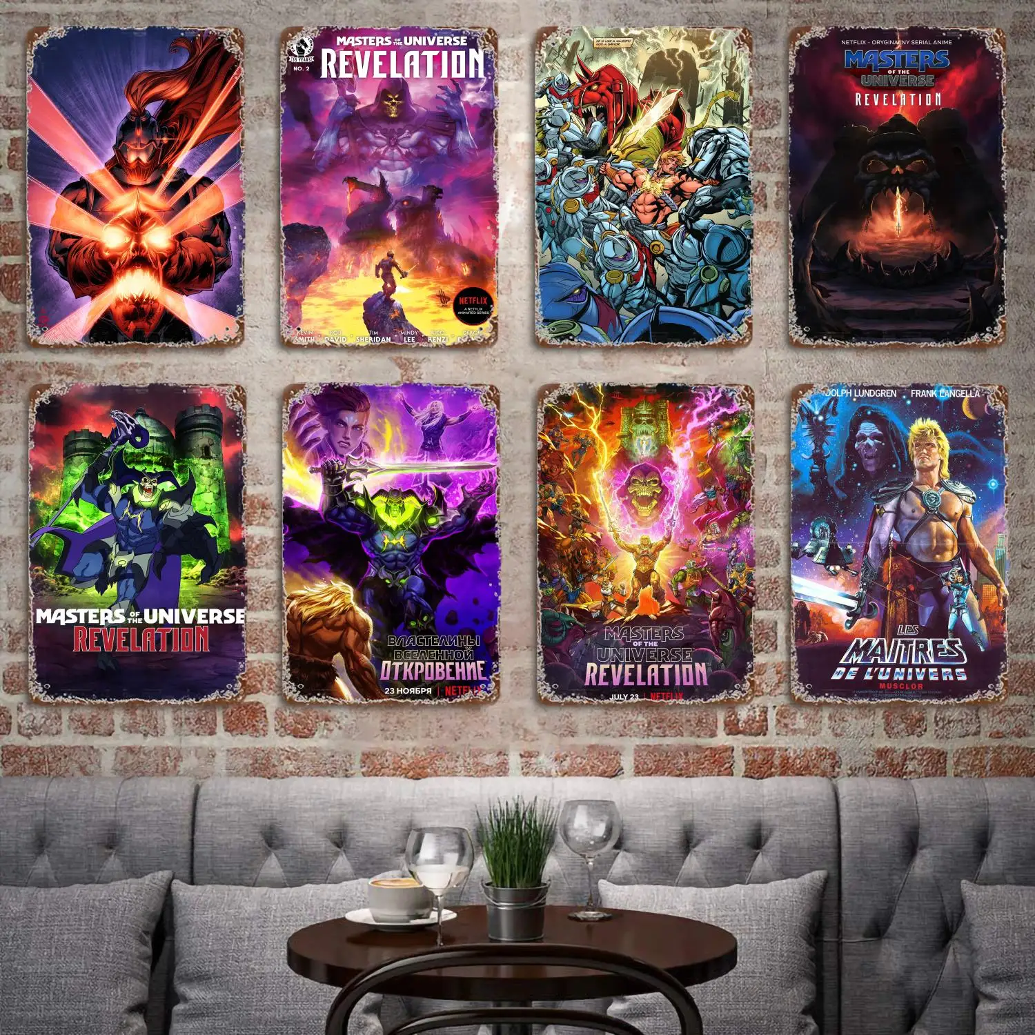 

Masters of The Universe Movie Poster Vintage Tin Sign Metal Sign Decorative Plaque for Pub Bar Man Cave Club Wall Decoration