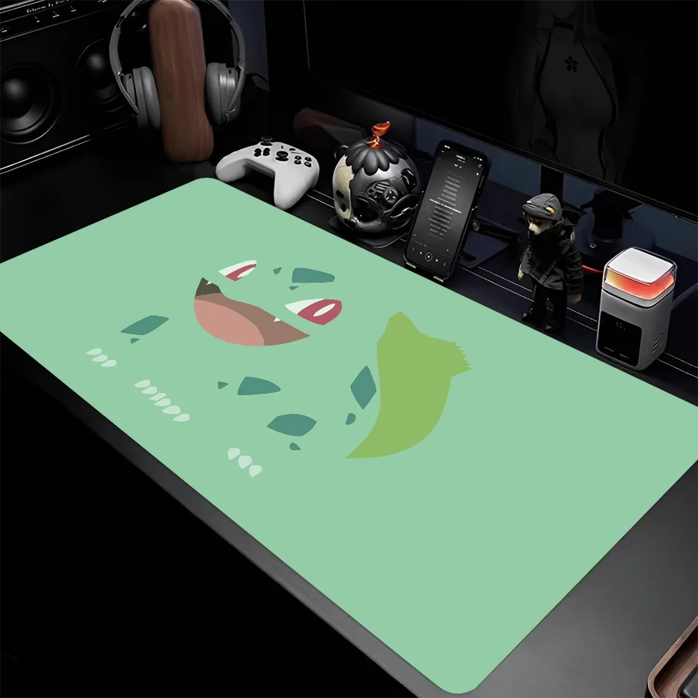Cute B-Bulbasaur P-pokemon Mousepad Large Gaming Mouse Pad LockEdge Thickened Computer Keyboard Table Desk Mat